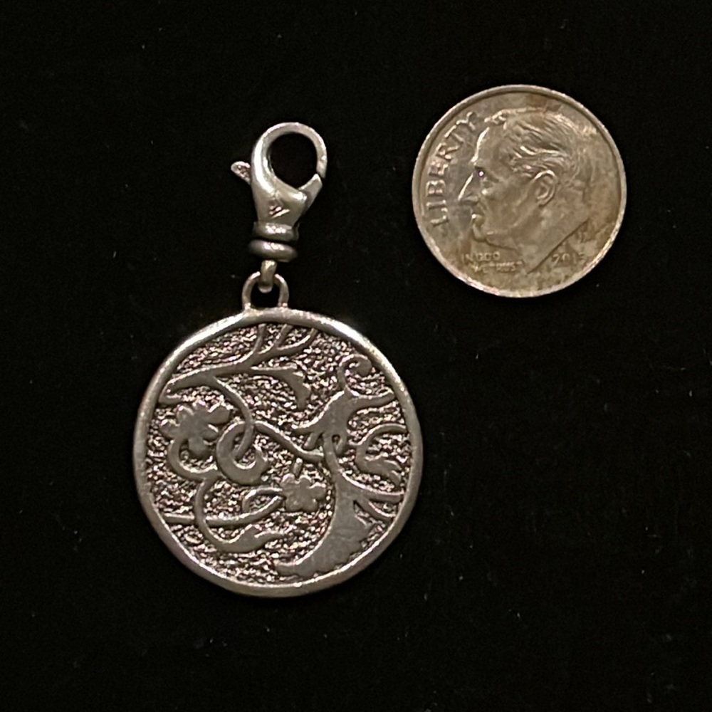 Silpada Sterling Silver Round Pendant Charm